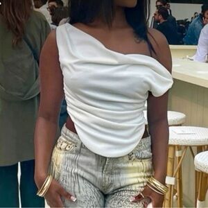 Zara white off the shoulder top